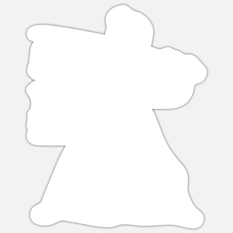 iaido - Sticker taille S (10 x 10 cm) - blanc mat