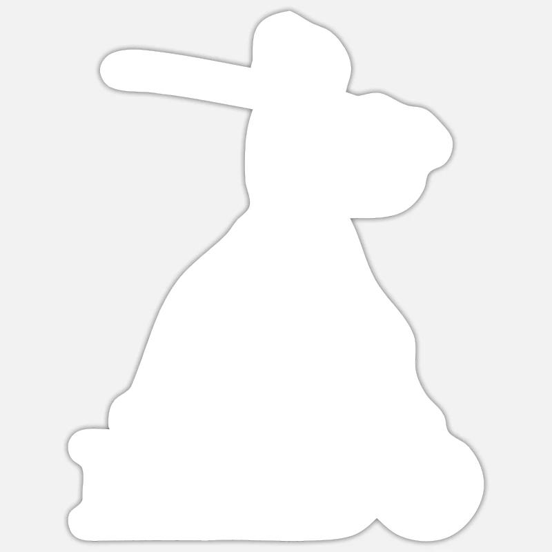 iaido - Sticker taille S (10 x 10 cm) - blanc mat