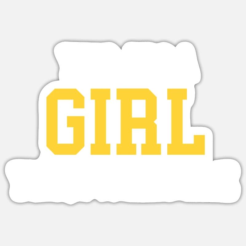 Ja, Ich Bin Ein Mädchen. Ja, Ich Wrestle. Sticker Größe S (10 x 10 cm)