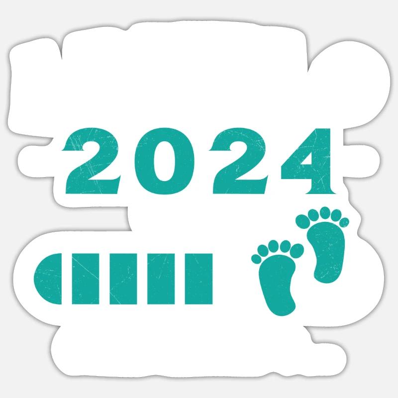 Opa 2024 Wird geladen Sticker Größe S (10 x 10 cm)