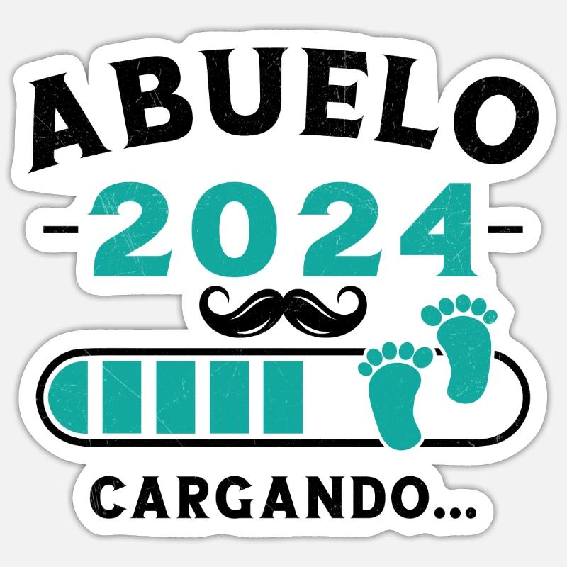Opa 2024 Wird geladen Sticker Größe S (10 x 10 cm)