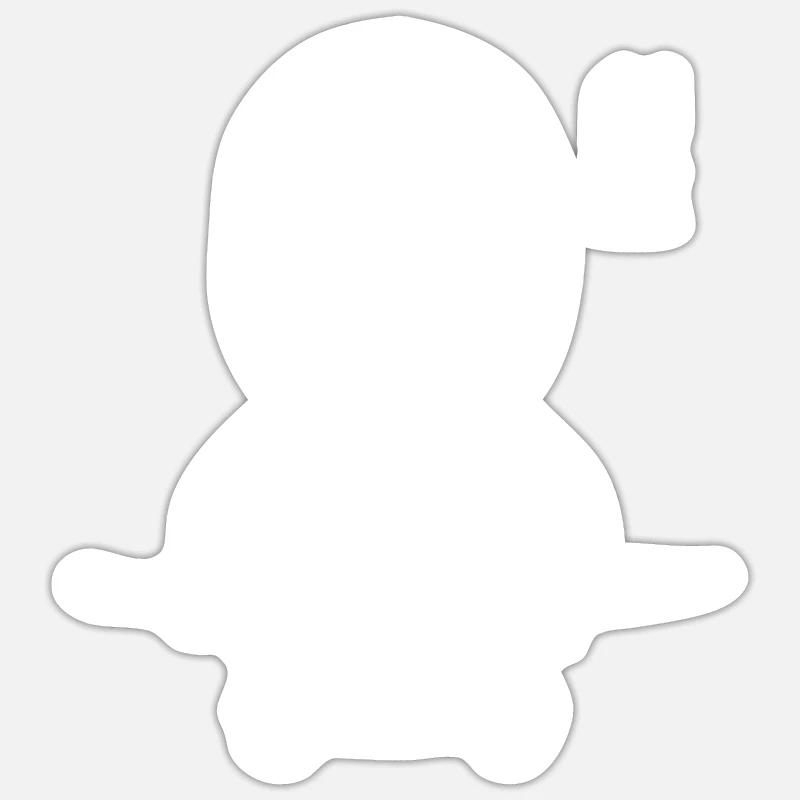 KENDO - Sticker taille S (10 x 10 cm) - blanc mat
