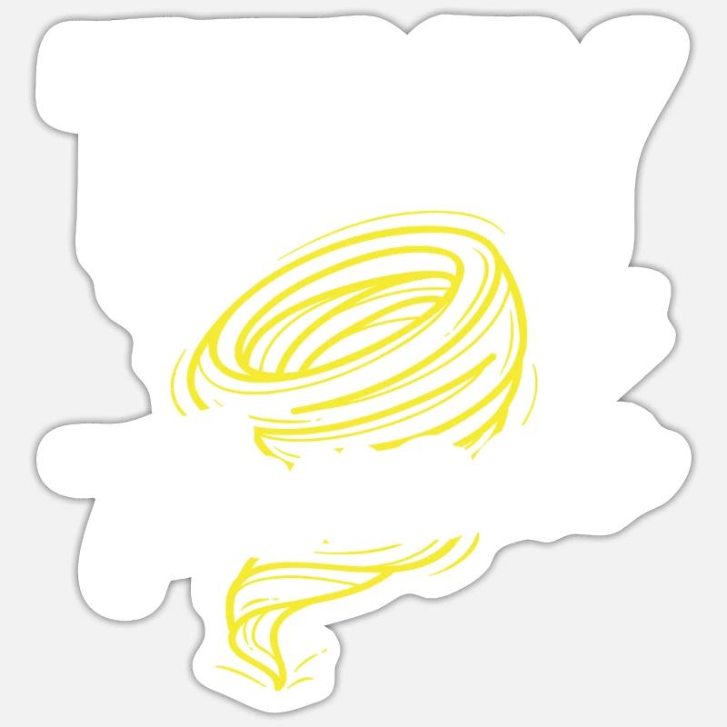 Petit chasseur de tempête de tornade Sticker taille S (10 x 10 cm)