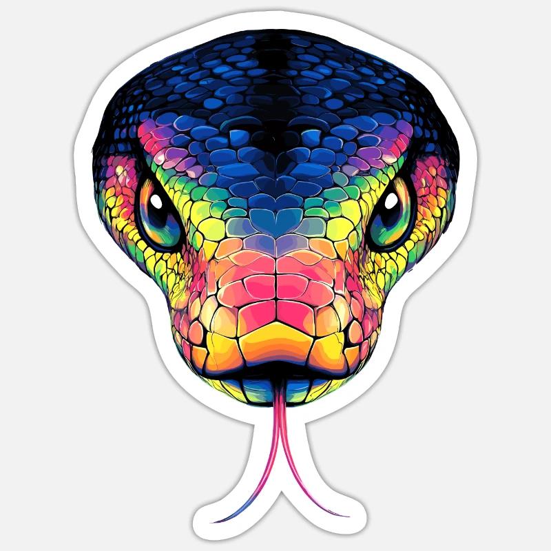 Snake Python Cobra Mamba Rattlesnake Snake Sticker size S (10 x 10 cm)