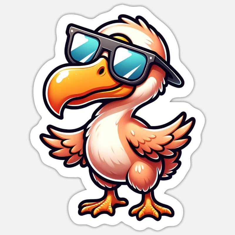Dodo - Sticker size S (10 x 10 cm) - white matte