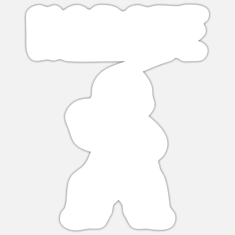 karate - Sticker size S (10 x 10 cm) - white matte