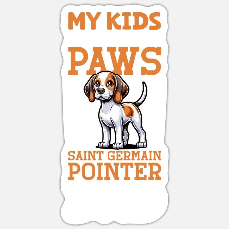 Braque Saint-Germain Papa Sticker taille S (10 x 10 cm)