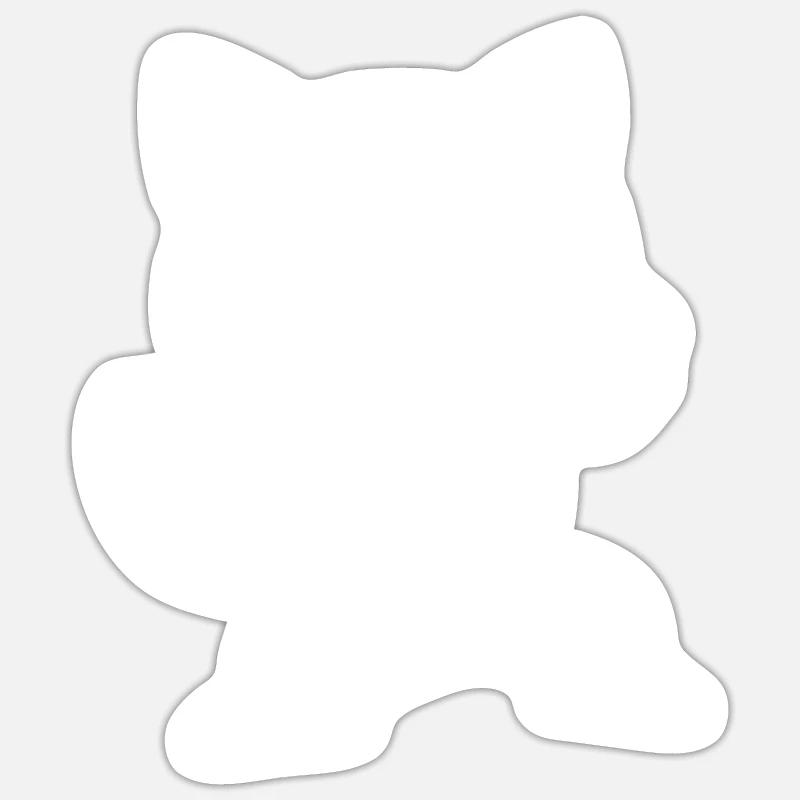karate - Sticker taille S (10 x 10 cm) - blanc mat