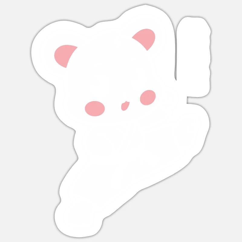 Karate - Sticker Größe S (10 x 10 cm) - Mattweiß