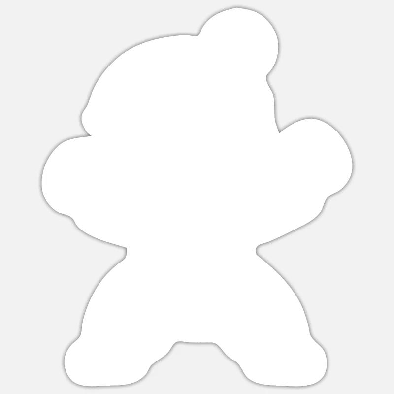 karate - Sticker taille S (10 x 10 cm) - blanc mat