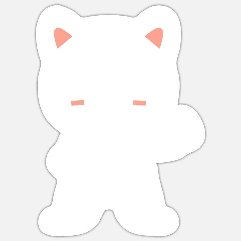 karate - Sticker taille S (10 x 10 cm) - blanc mat