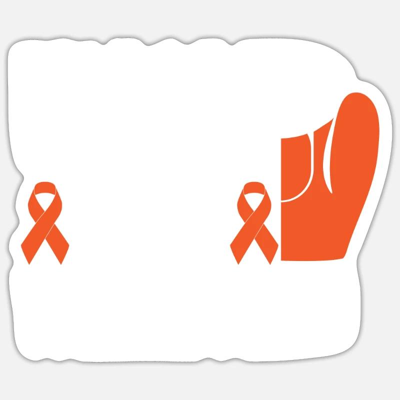Leukämie Bewusstsein Blutkrebs Bekämpfung Sticker Größe S (10 x 10 cm)