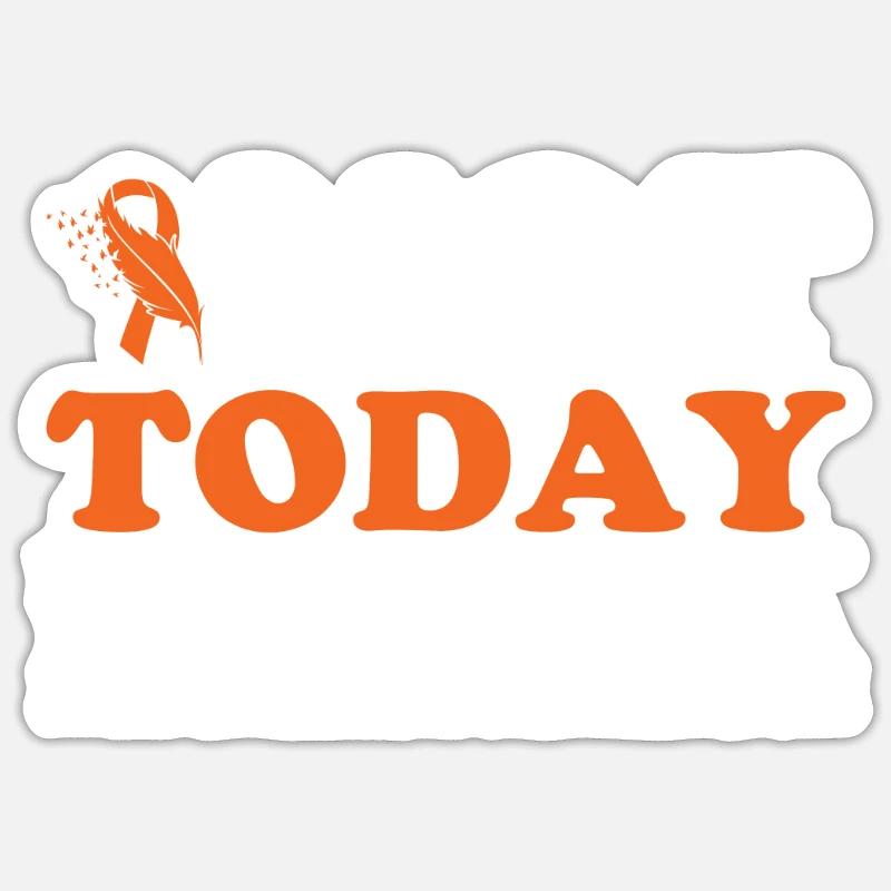 Leukämie Bewusstsein Blutkrebs Bekämpfung Sticker Größe S (10 x 10 cm)