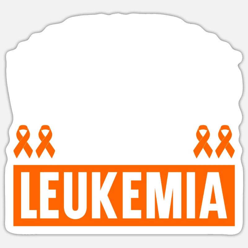 Leukämie Bewusstsein Blutkrebs Bekämpfung - Sticker Größe S (10 x 10 cm) - Mattweiß