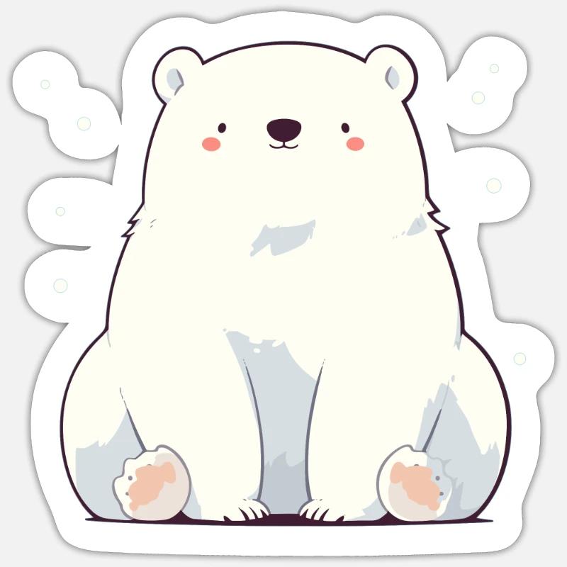 Polar Bear Eisbären Eisbär Sticker Größe S (10 x 10 cm)