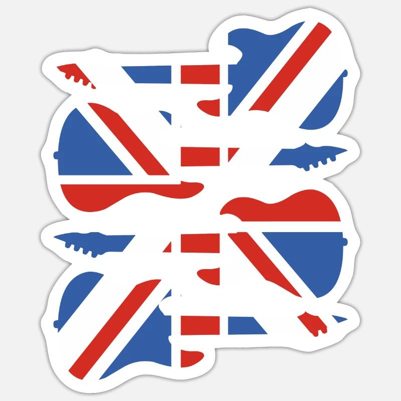 England - Sticker Größe S (10 x 10 cm) - Mattweiß