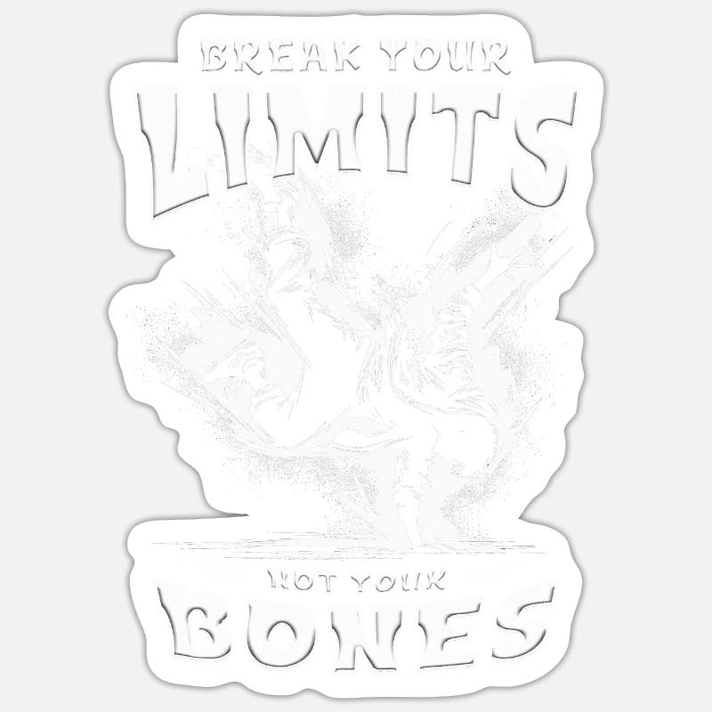 Breakdance B-boy Break Your Limits Sticker size S (10 x 10 cm)