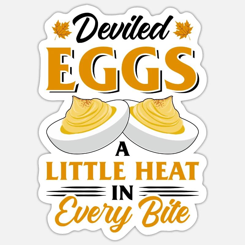 Devil's Egg Spell - Sticker size S (10 x 10 cm) - white matte