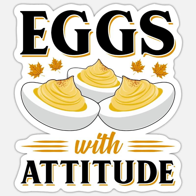 Devil's Egg Spell - Sticker size S (10 x 10 cm) - white matte