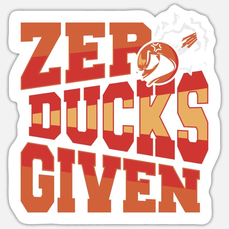 Zero Ducks Given Game Prisonball Teamplayer Sticker Größe S (10 x 10 cm)