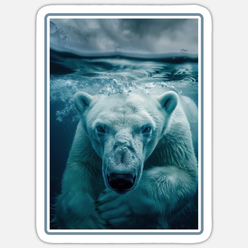 Polar Bear Eisbären Eisbär Sticker Größe S (10 x 10 cm)
