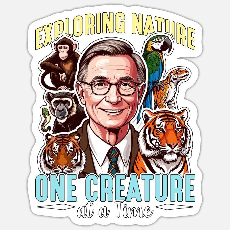 Zoologist Exploring Nature One Creature Zookeeper Sticker size S (10 x 10 cm)