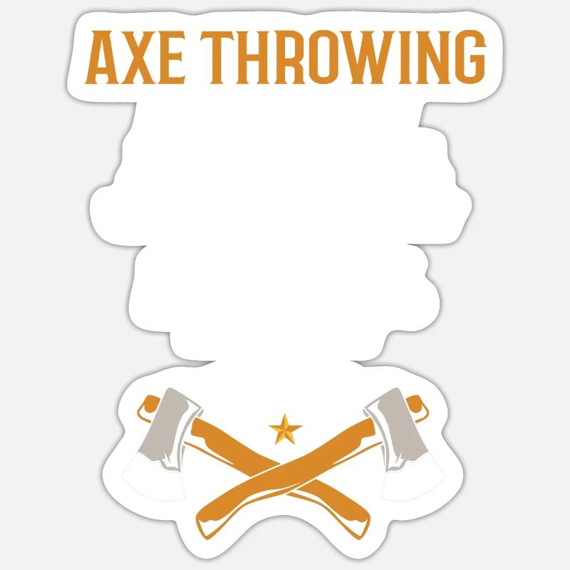 Axe Throw Sticker size S (10 x 10 cm)