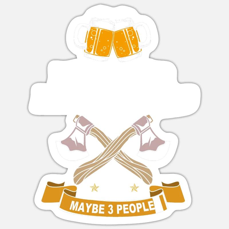 Lancer de hache Sticker taille S (10 x 10 cm)