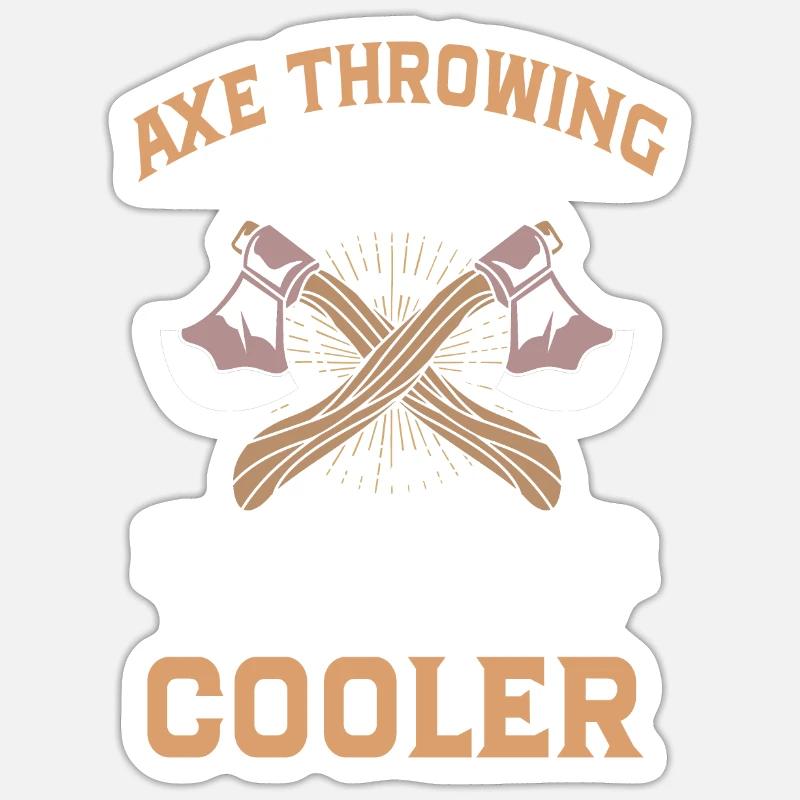 Axe Throwing Sticker size S (10 x 10 cm)