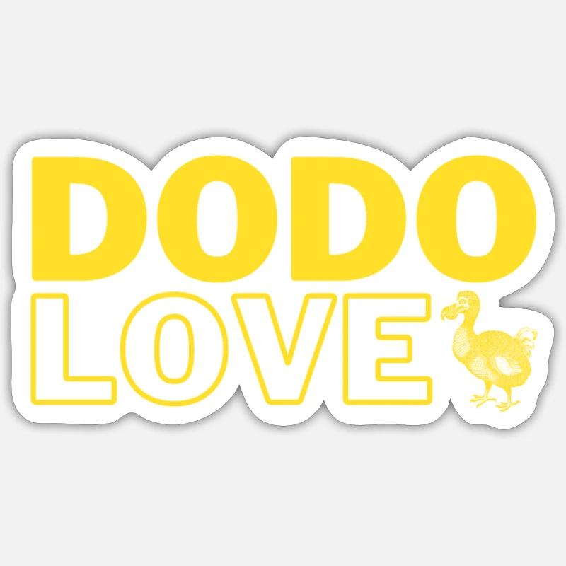 Dodo - Sticker size S (10 x 10 cm) - white matte