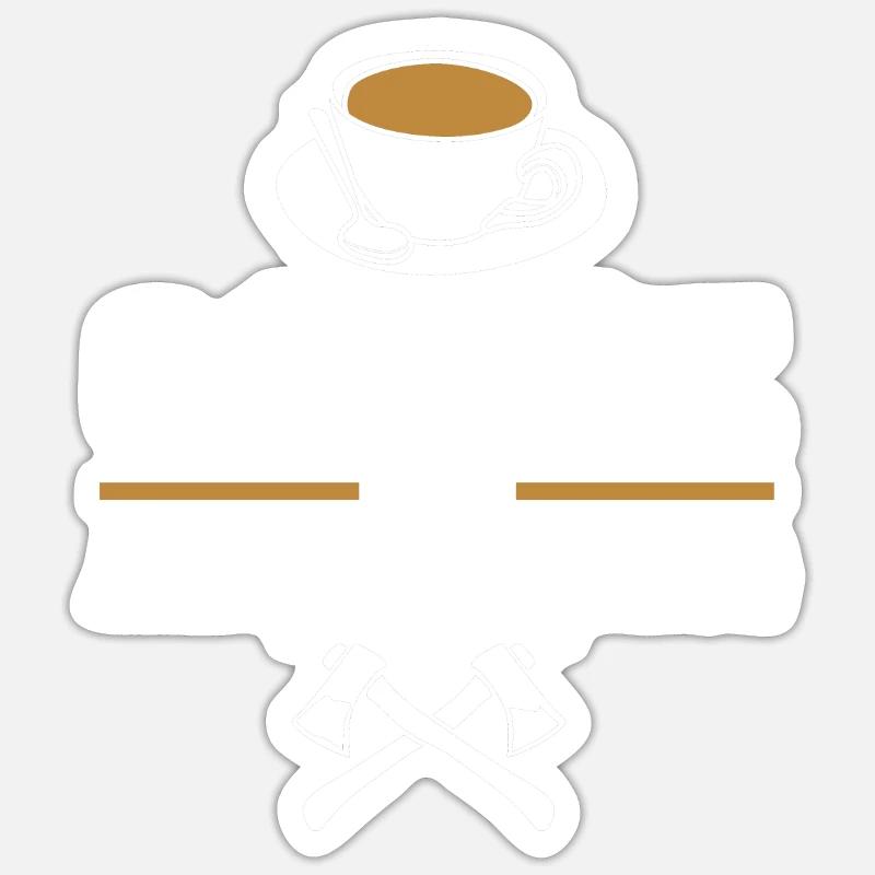 Axe Throw - Sticker size S (10 x 10 cm) - white matte
