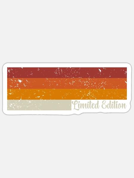 Dein Name - cooles Vintage Retro design - Sticker Größe S (10 x 10 cm) - Mattweiß
