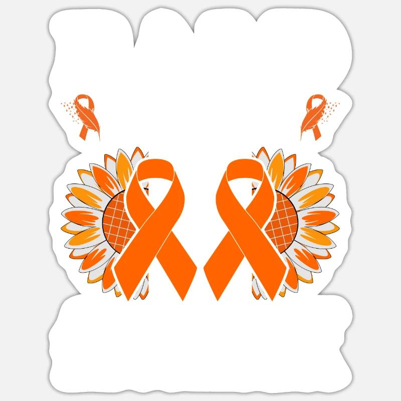 schwestLeukämie Bewusstsein Blutkrebs Bekämpfung - Sticker Größe S (10 x 10 cm) - Mattweiß