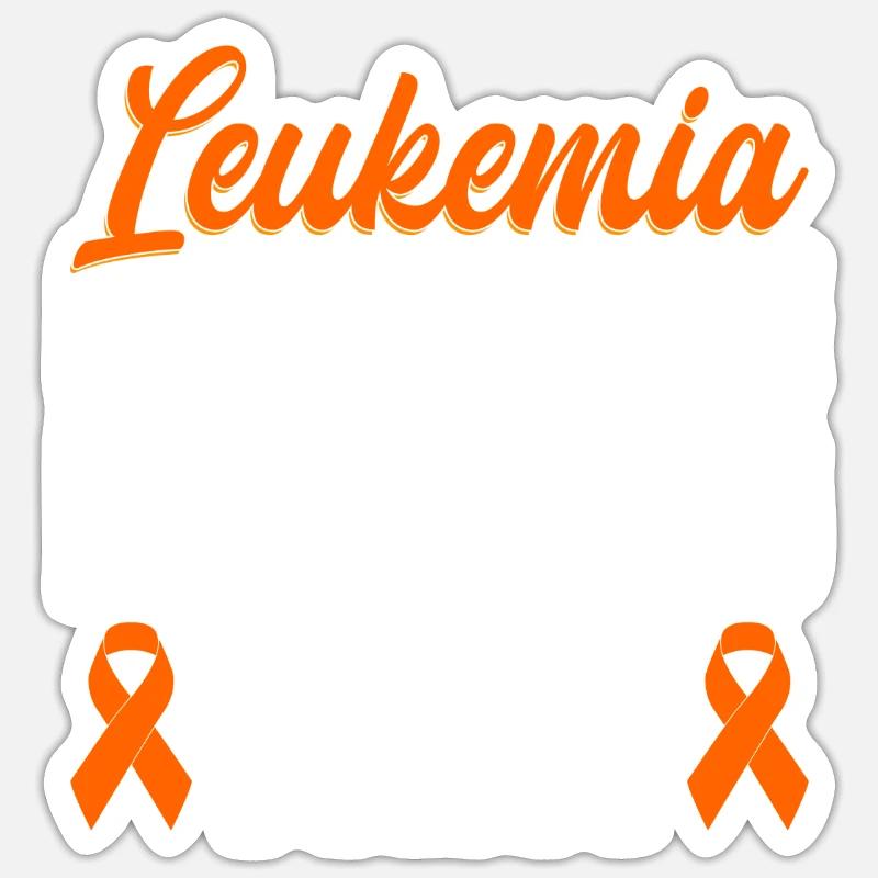 Leukämie Bewusstsein Blutkrebs Bekämpfung Sticker Größe S (10 x 10 cm)
