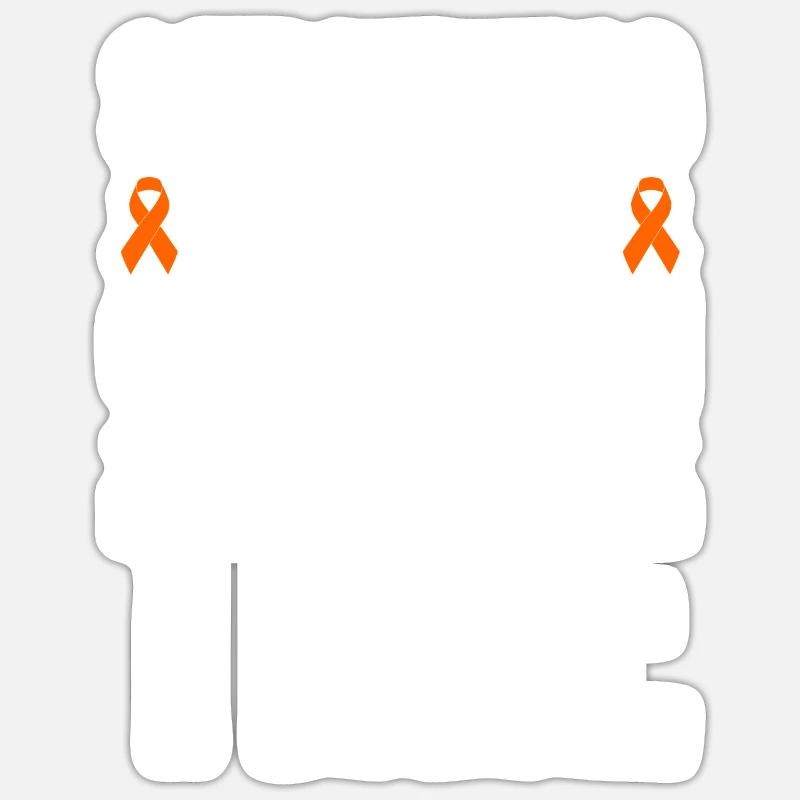 Leukämie Bewusstsein Blutkrebs Bekämpfung - Sticker Größe S (10 x 10 cm) - Mattweiß