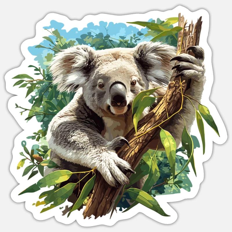Koalas Koala - Sticker size S (10 x 10 cm) - white matte