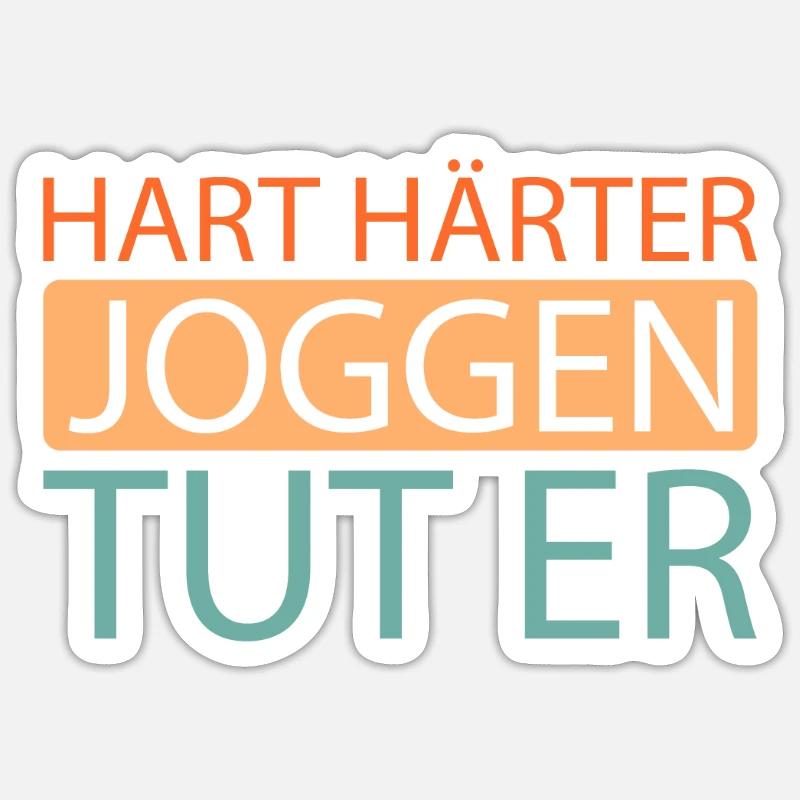 Runner Jogger Runner Running - Sticker size S (10 x 10 cm) - white matte