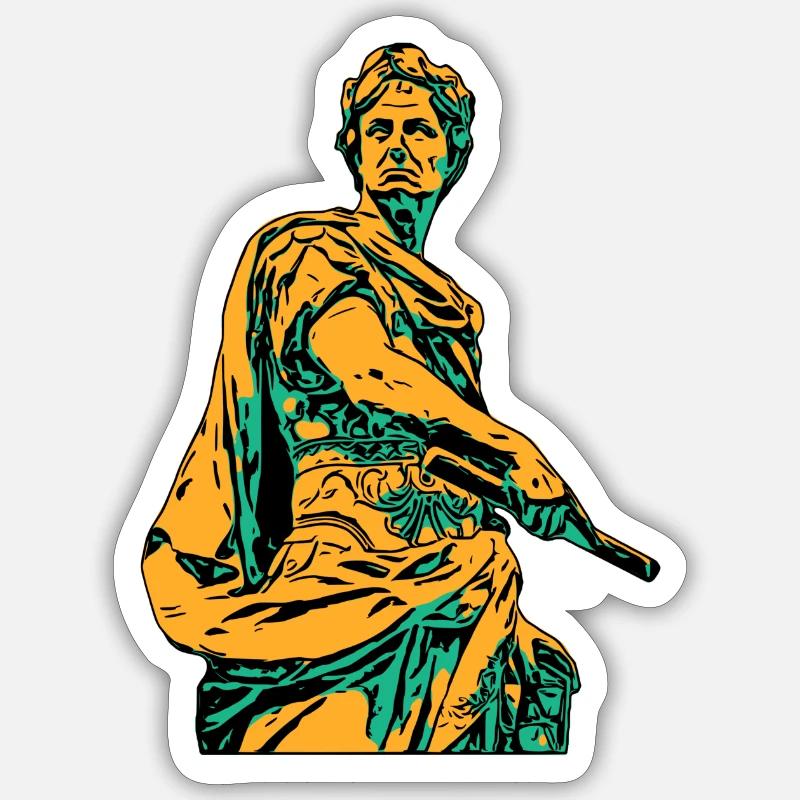 Julius Cäsar Sticker Größe S (10 x 10 cm)