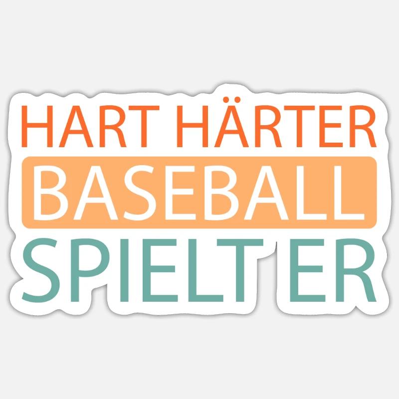 Base-ball - Sticker taille S (10 x 10 cm) - blanc mat