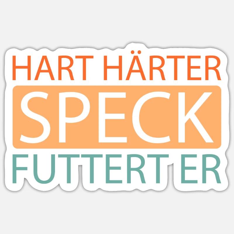 Bacon Speck - Sticker size S (10 x 10 cm) - white matte