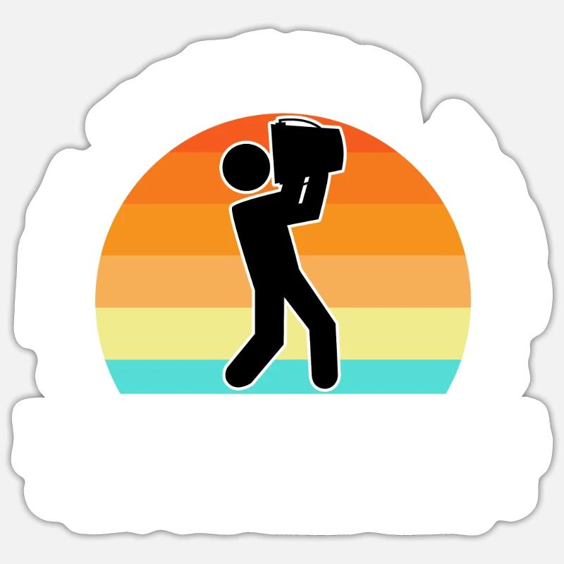 Ein Eimer Bier könnte den Tag noch retten Sticker Größe S (10 x 10 cm)