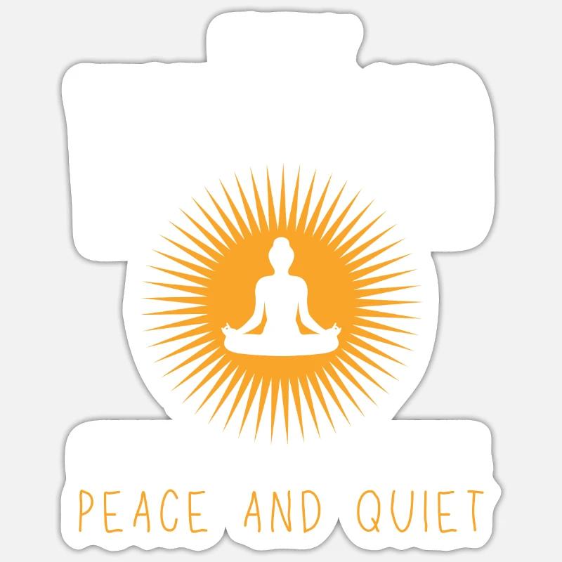 Every Vision Board Needs Peace & Quiet Tee Sticker size S (10 x 10 cm)
