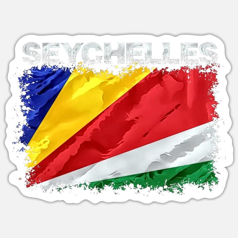 Seychelles - Sticker size S (10 x 10 cm) - white matte