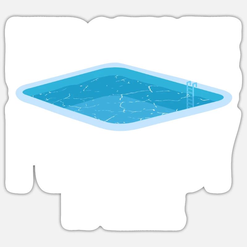 Pool Cleaner Keep Calm The Pool Guy Is Here Sticker Größe S (10 x 10 cm)