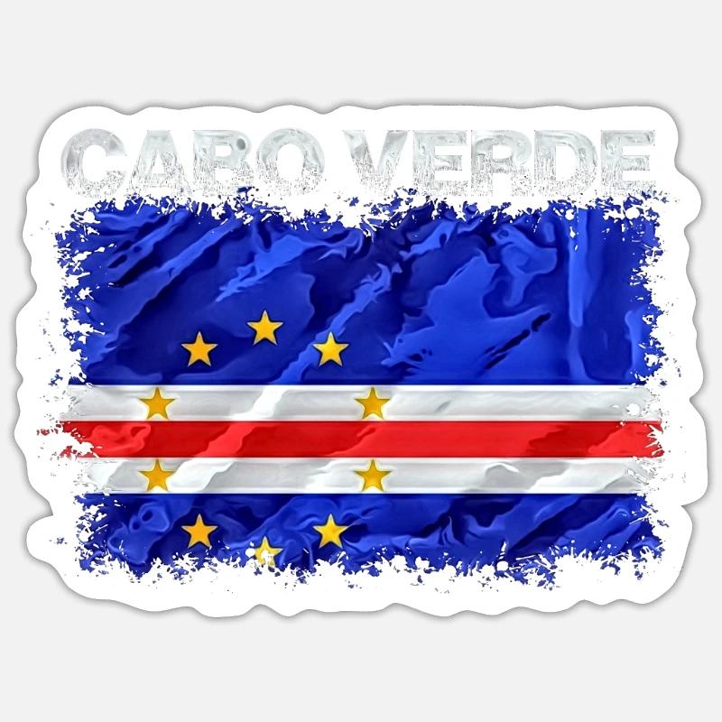 Cap Verde - Sticker size S (10 x 10 cm) - white matte