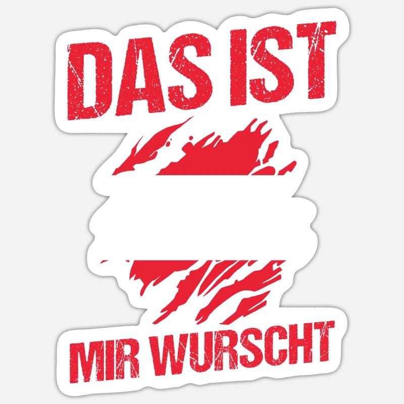 Austrians Austria - Sticker size S (10 x 10 cm) - white matte