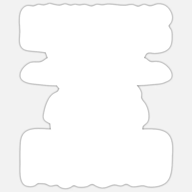 Costume d’Halloween - Sticker taille S (10 x 10 cm) - blanc mat
