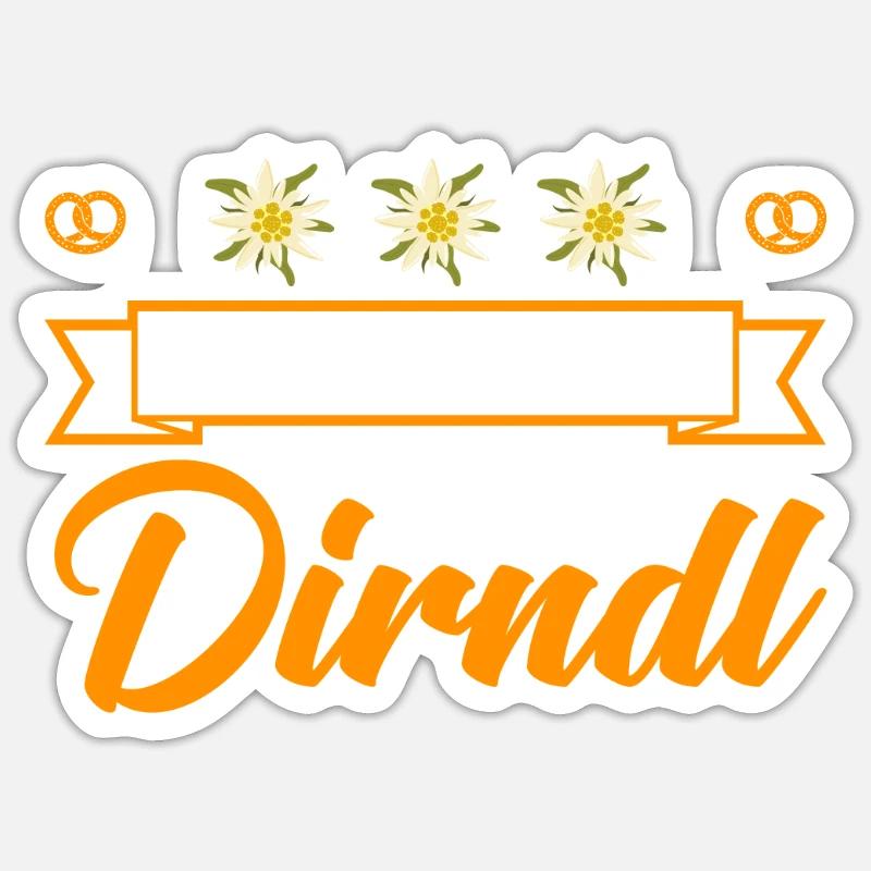 Replacement dirndl ALMOST LIKE A DIRNDL Munich Sticker size S (10 x 10 cm)