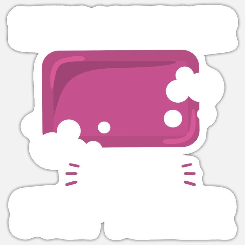 Soap Making Soap Maker - Sticker size S (10 x 10 cm) - white matte