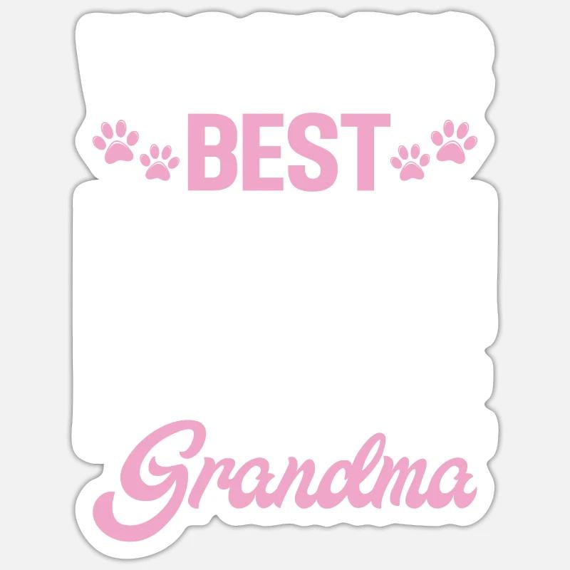 Cadeaux Bichon Frisé - Sticker taille S (10 x 10 cm) - blanc mat